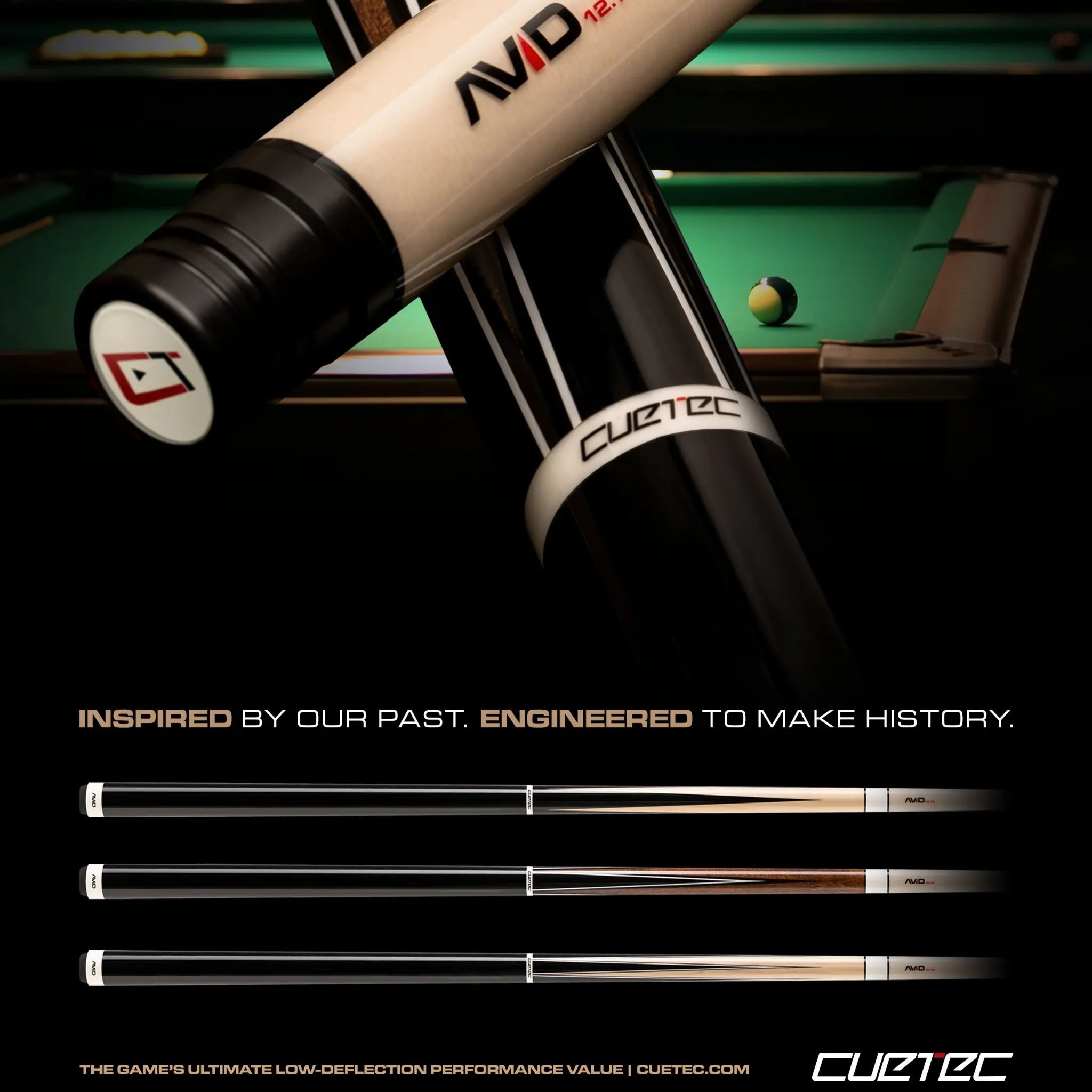 Taco de Pool Cuetec AVID Era 6PT LW Grey Taco de Pool Cuetec AVID Era 6PT LW Grey